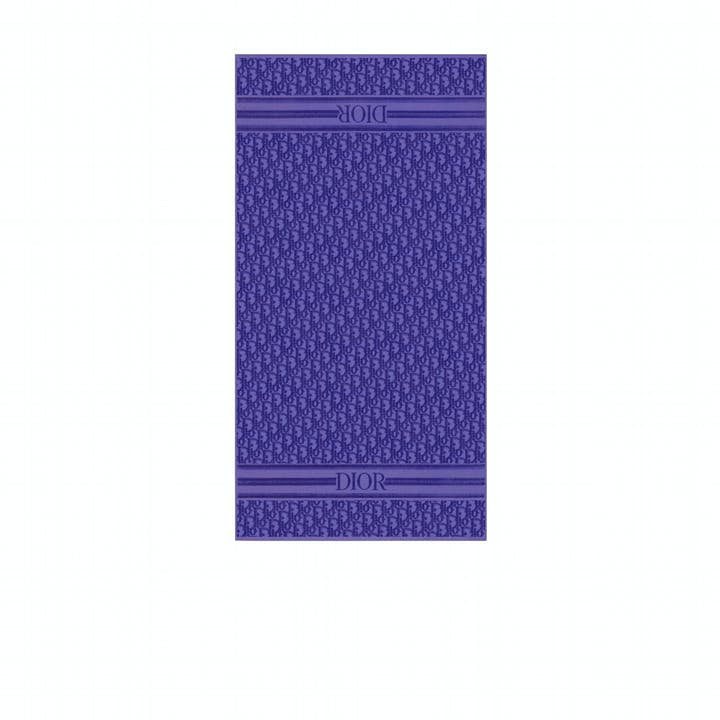 BLUE FRENCH TERRY COTTON BEACH TOWEL ALL-OVER DIOR OBLIQUE JACQUARD.jpg